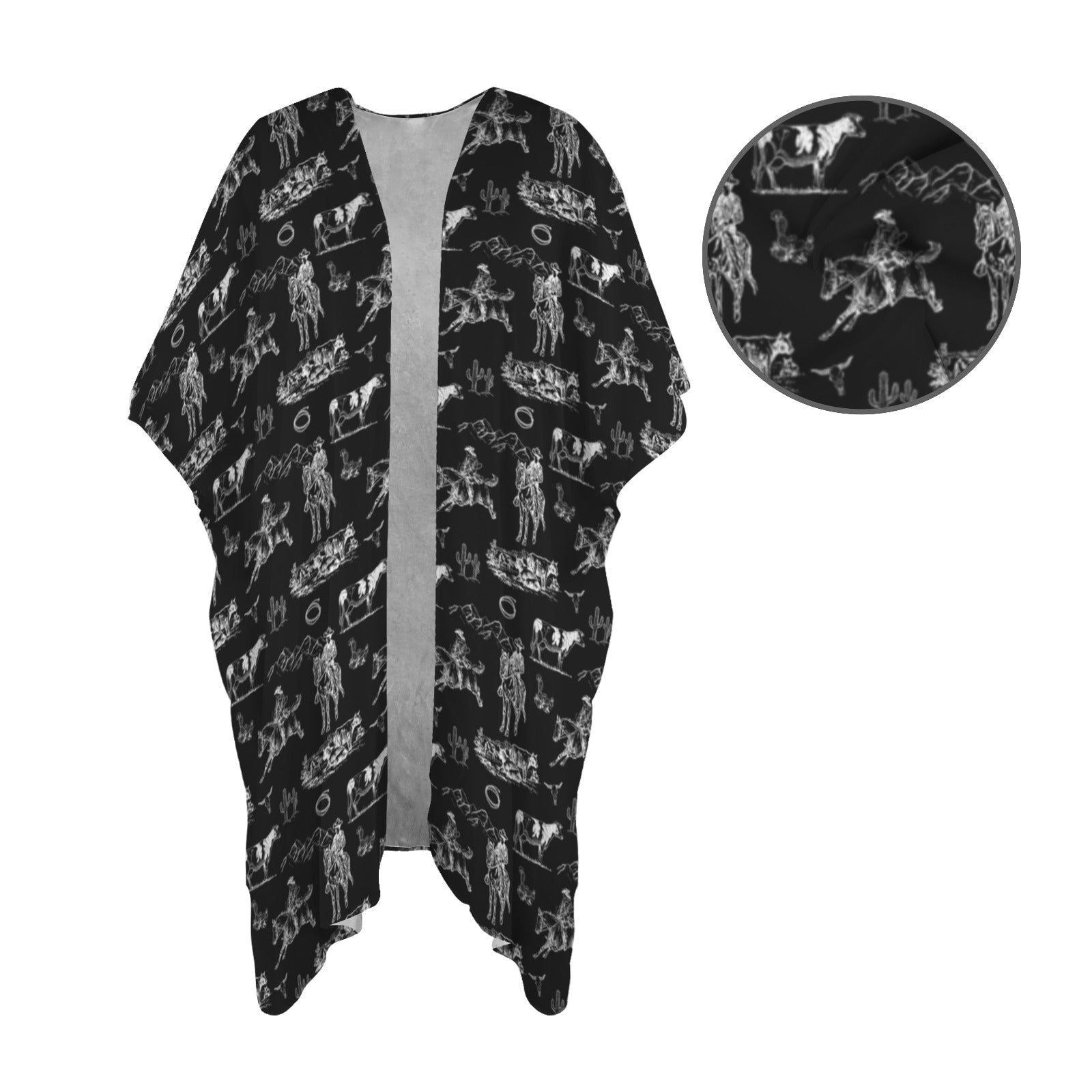 Baha Ranch Ranch Life Duster Kimono Coverup