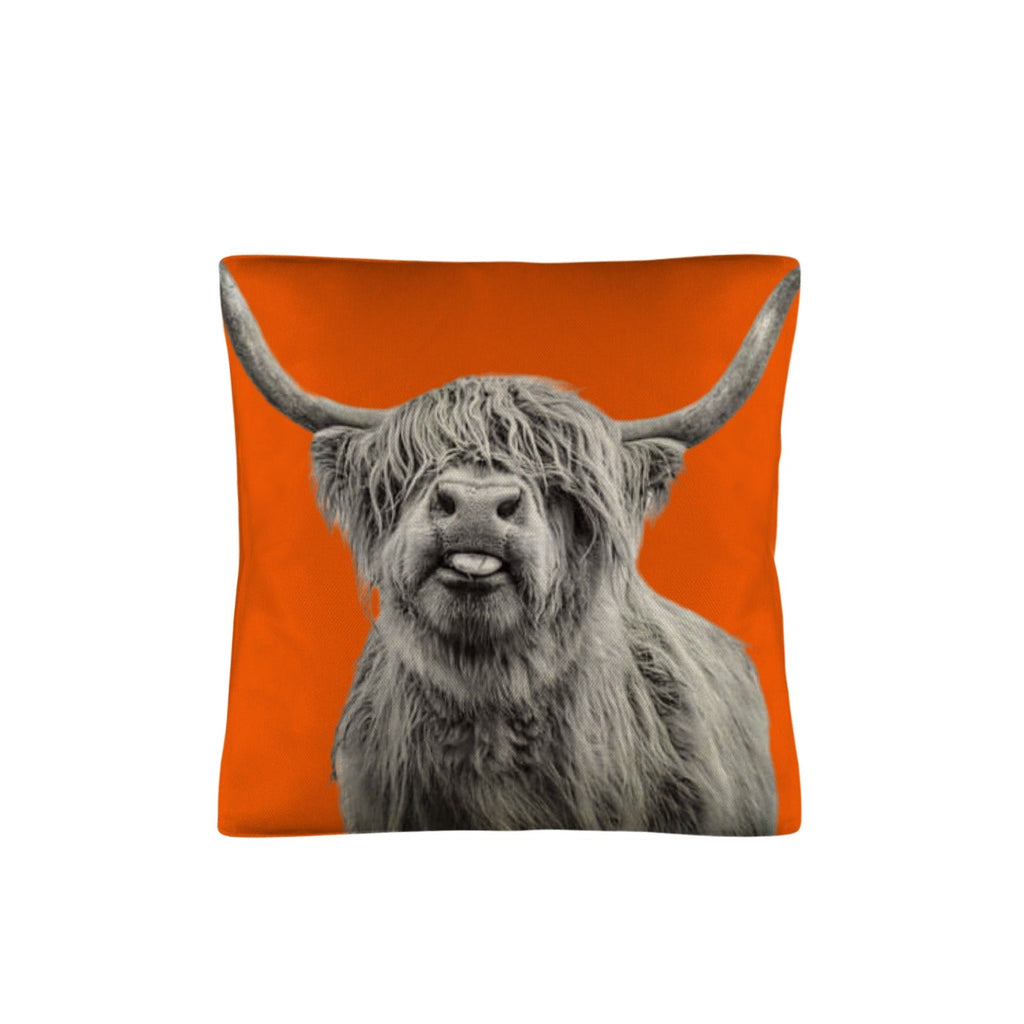 Baha Ranch Silly HIghland Throw Pillow Case Made in America