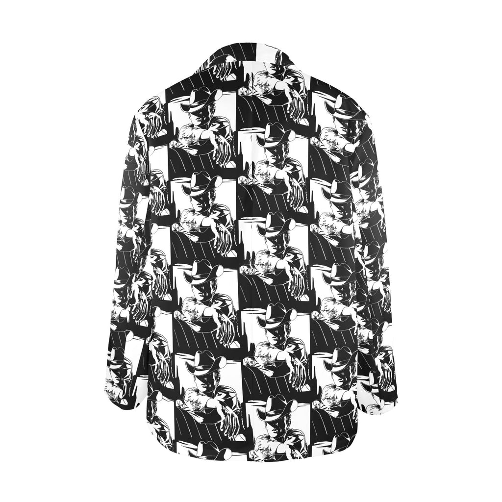 Baha Ranch Black White Cowboy Women's Western Blazer