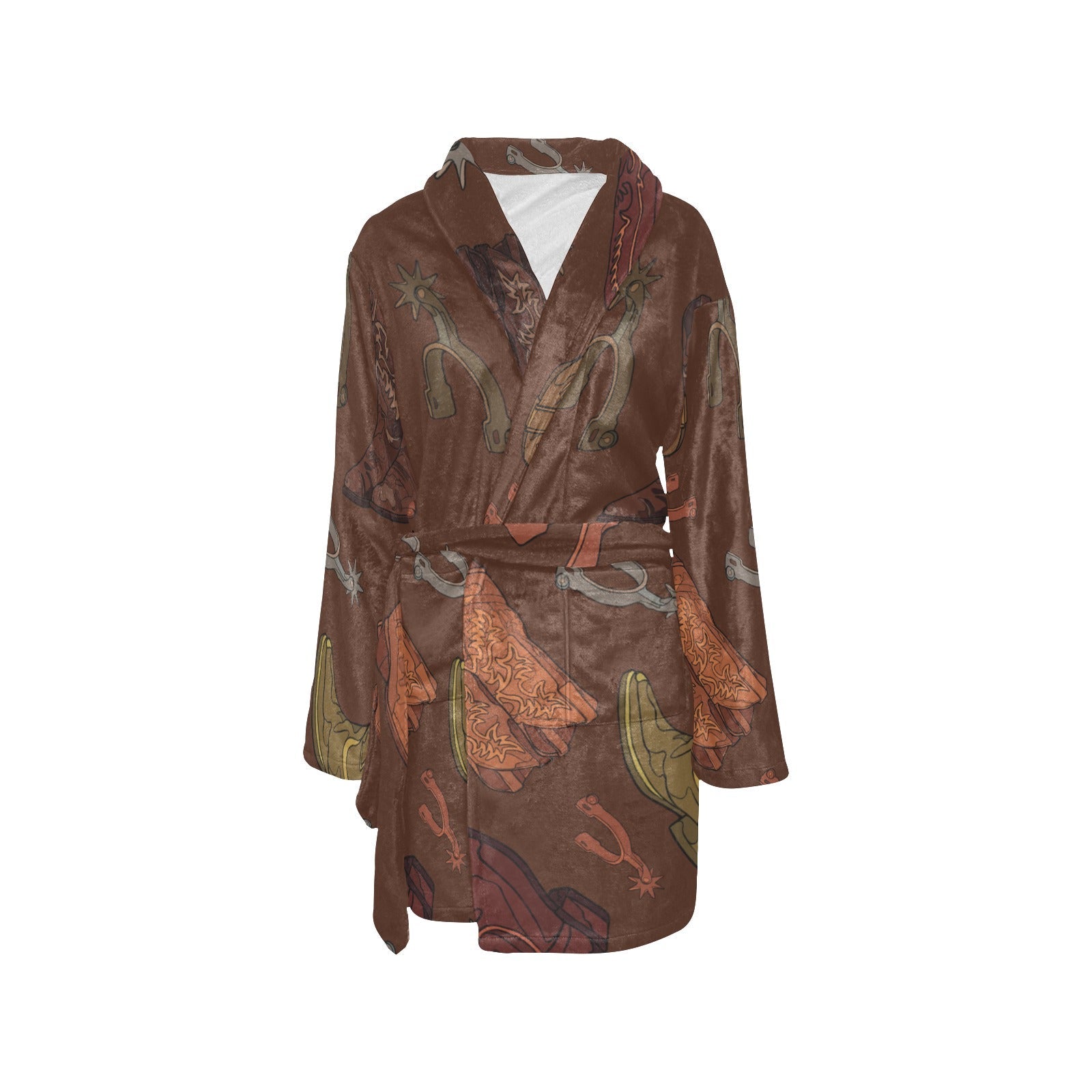Baha Ranch Boots and Spurs Women's Western Bath Robe