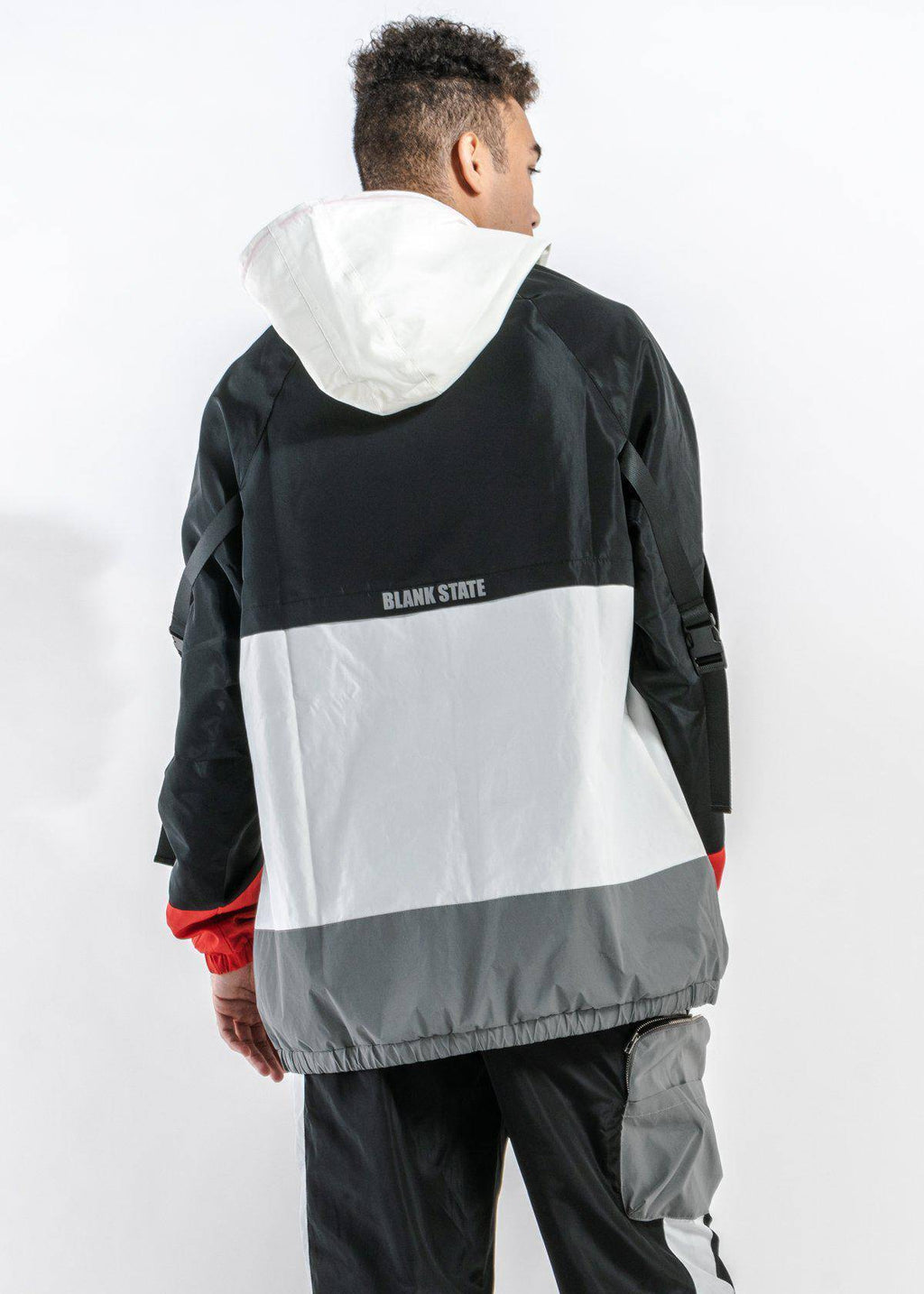Men's Glow in the Dark Anorak in White - Blank State