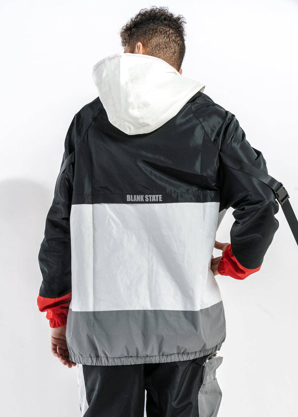 Men's Glow in the Dark Anorak in White - Blank State