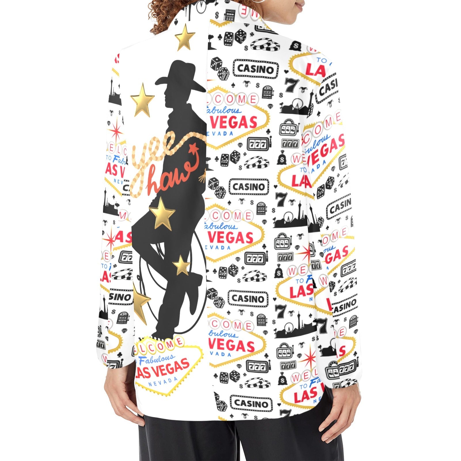 Baha Ranch Yeehaw Cowboy Vegas Women's Western Blazer