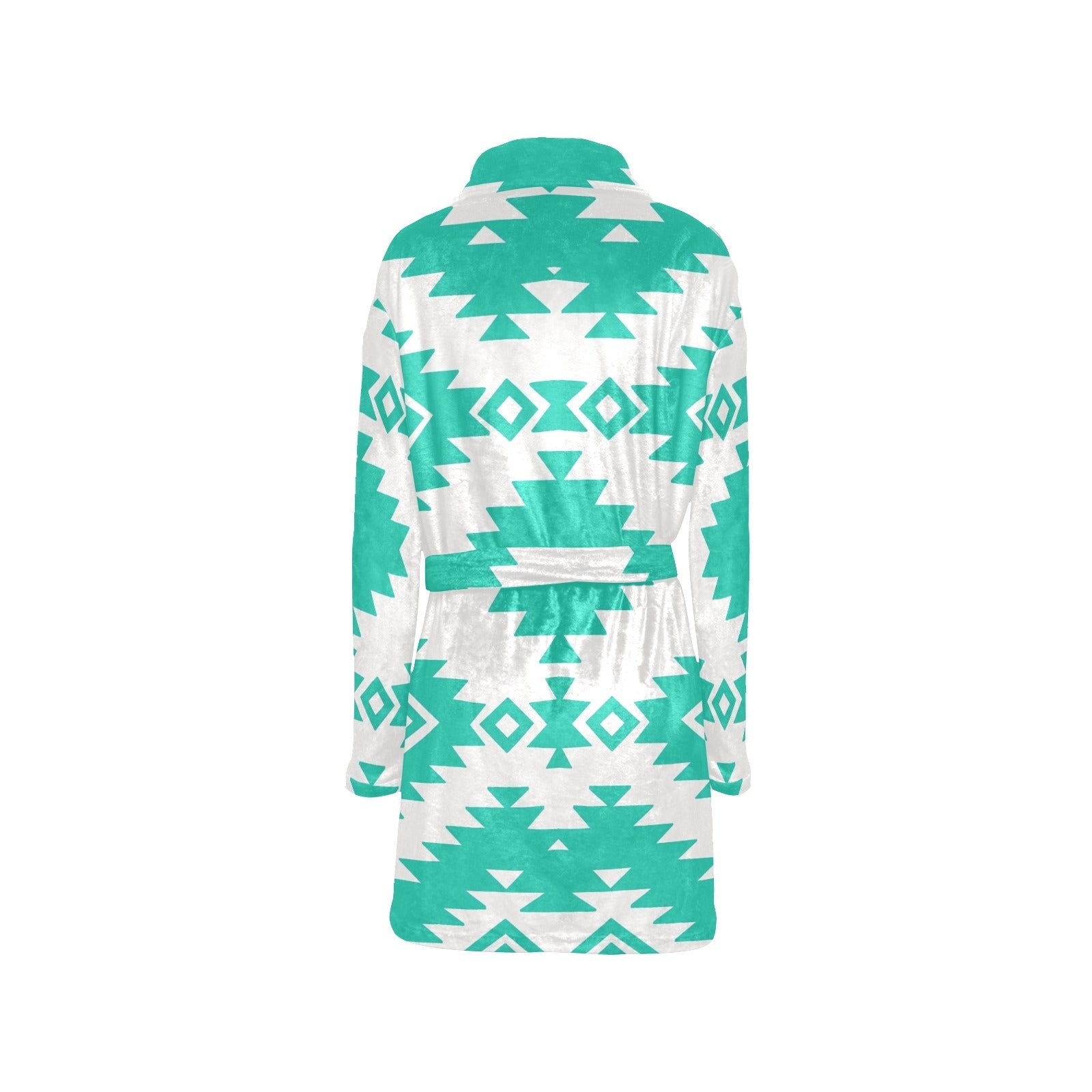 Baha Ranch Turquoise Aztec Women's Western Bath Robe