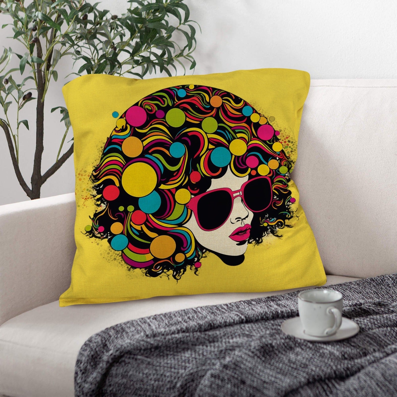 Baha Ranch Disco Girl 2 Pillow Case Made in America