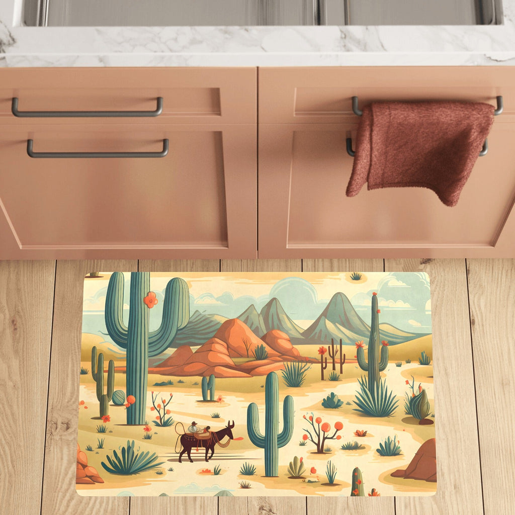 Desert Oasis Kitchen Floormat Kitchen Mat 32"x20" Made in America