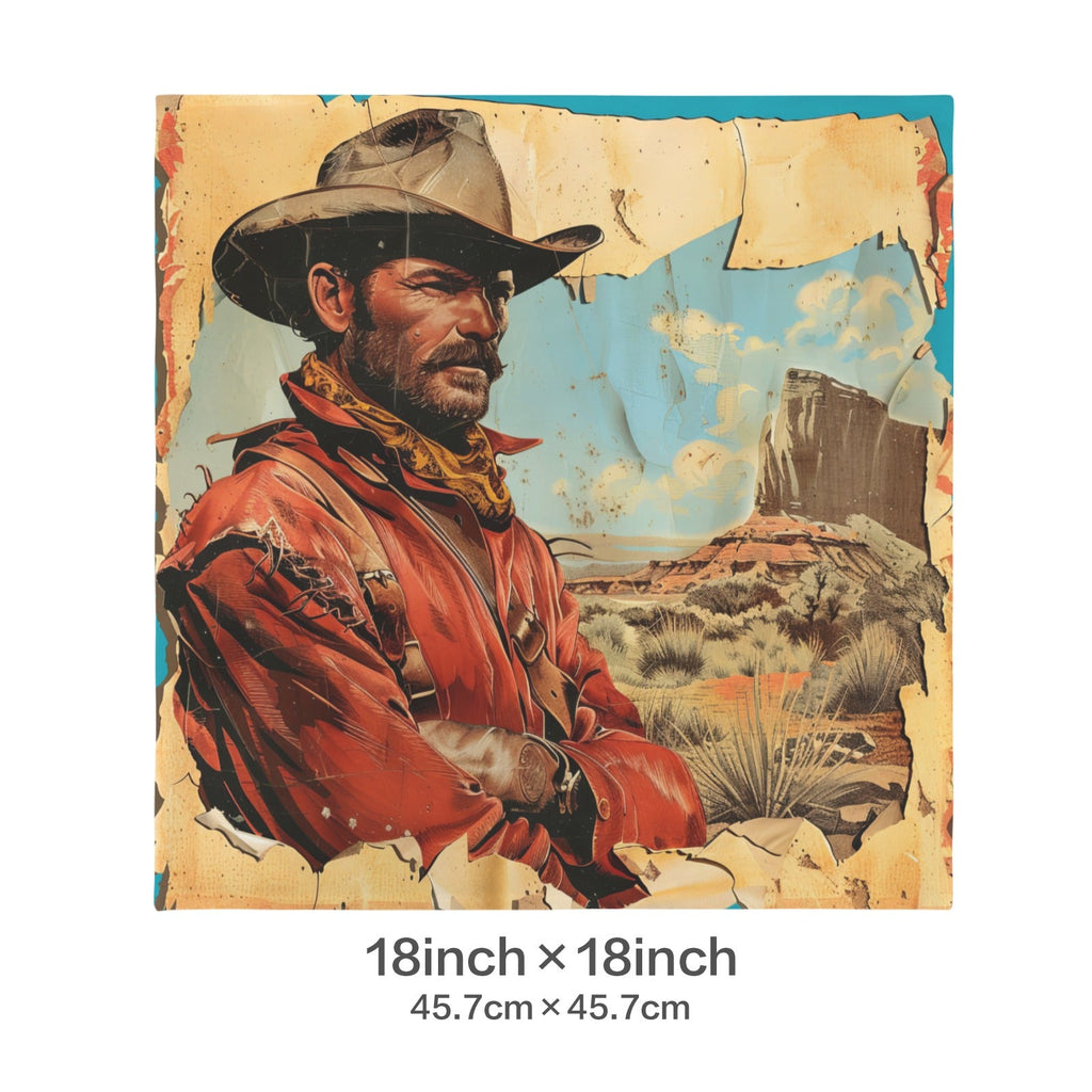 Baha Ranch Rugged Cowboy Velvety Soft Pillow Case Made in America