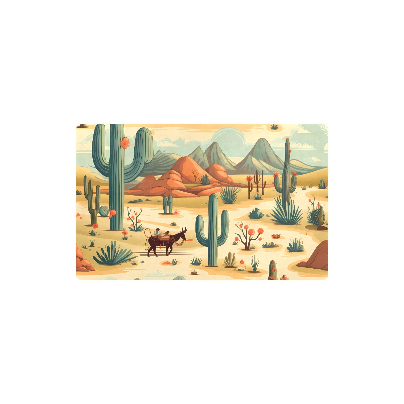 Desert Oasis Kitchen Floormat Kitchen Mat 32"x20" Made in America