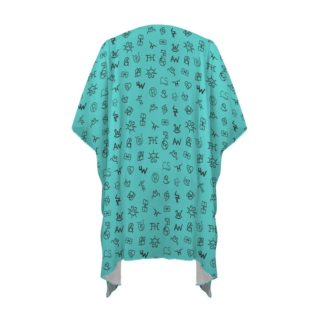 Baha Ranch Turquoise Brands Duster Kimono Coverup