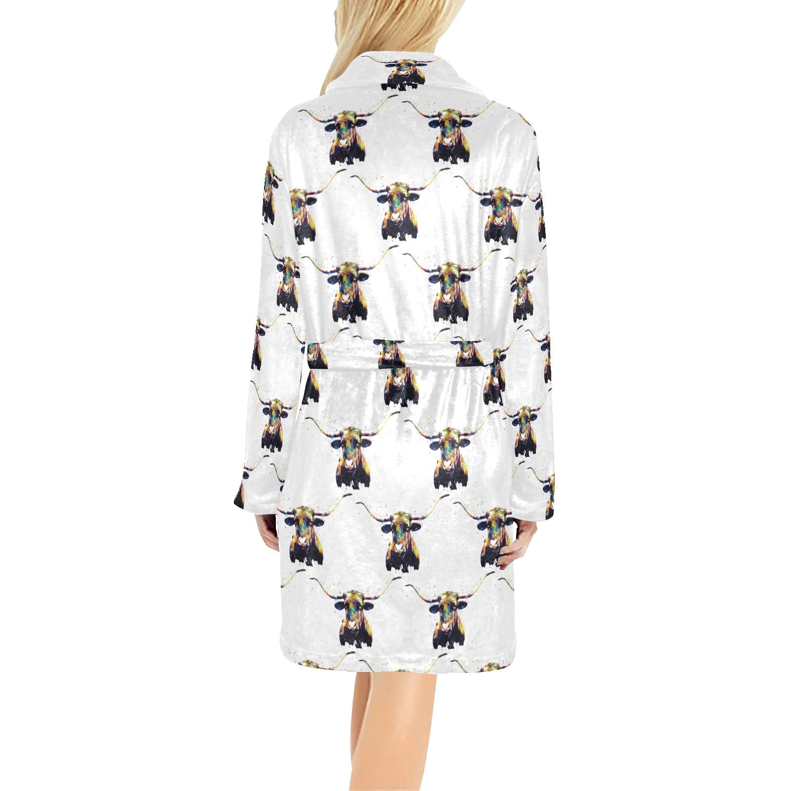 Baha Ranch Longhorn Women's Western Bath Robe