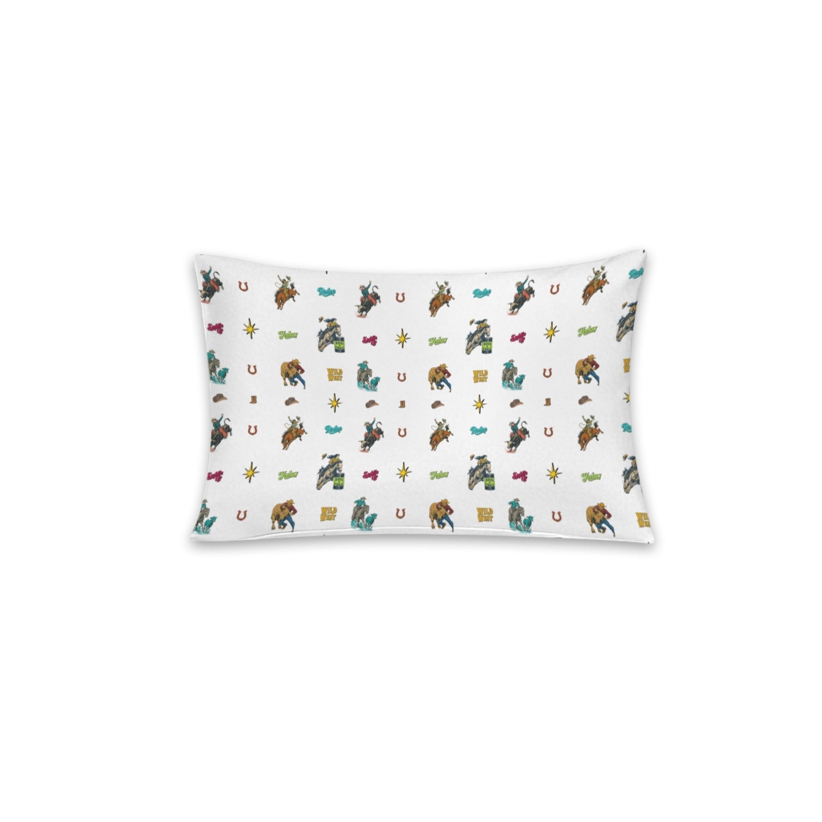 Baha Ranch the Last roundup Collage Pillow Case Made in America