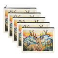 Baha Ranch Painted Buck Cosmetic Bag Pack of 5 Made in America
