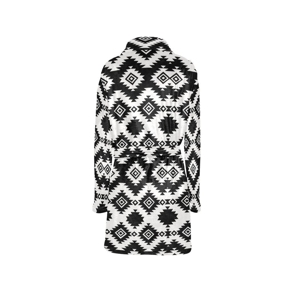 Baha Ranch Black Aztec Women's Western Bath Robe