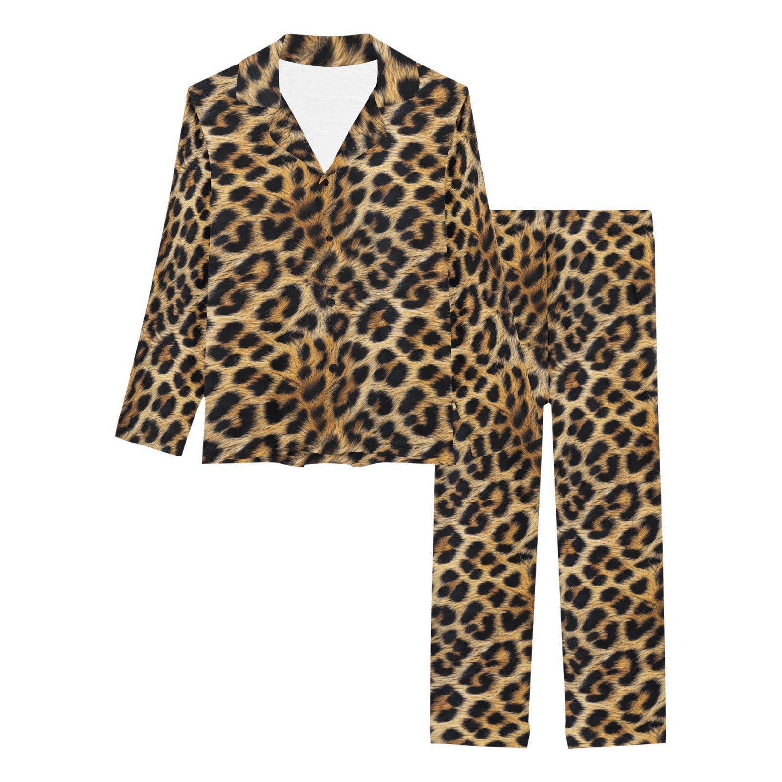 Baha Ranch Retro Pop Western Leopard Pajamas Set