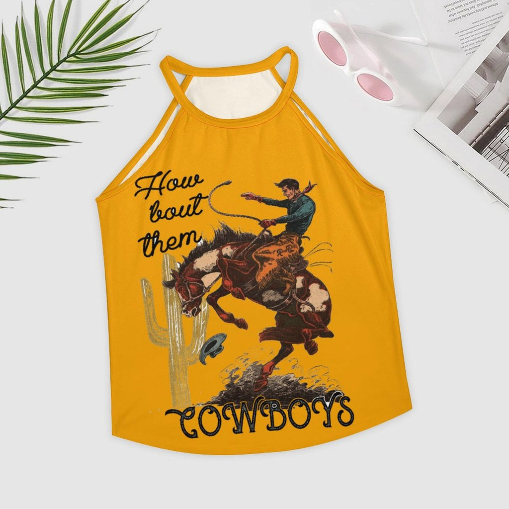 Baha Ranch How Bout Them Cowboys Vintage Western Tank Top