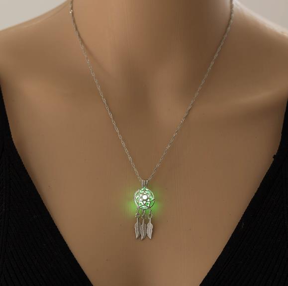 Dream Catcher Luminous Pendant Necklace