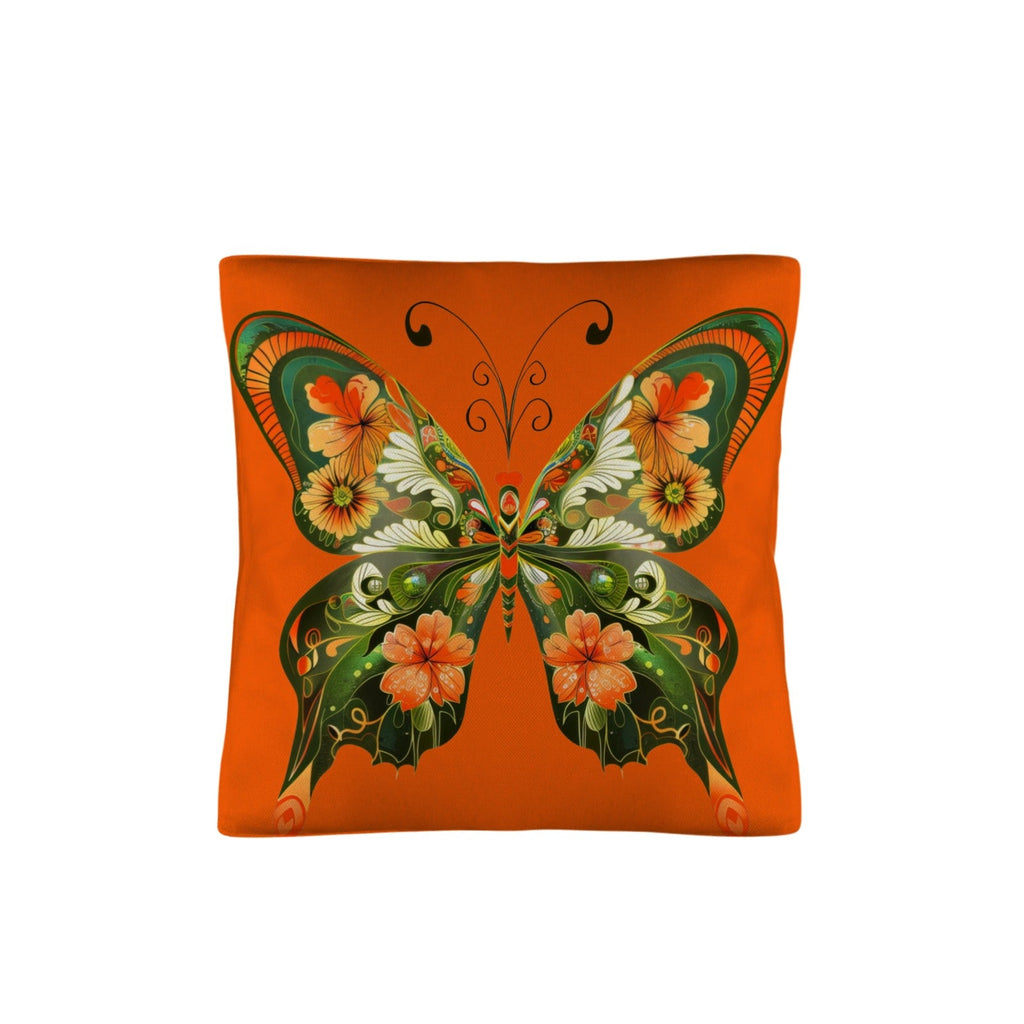 Baha Ranch Retro Floral Butterfly Pillow Case Made in America