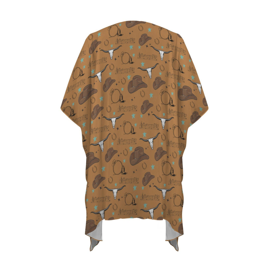 Baha Ranch Western Things Duster Kimono Coverup