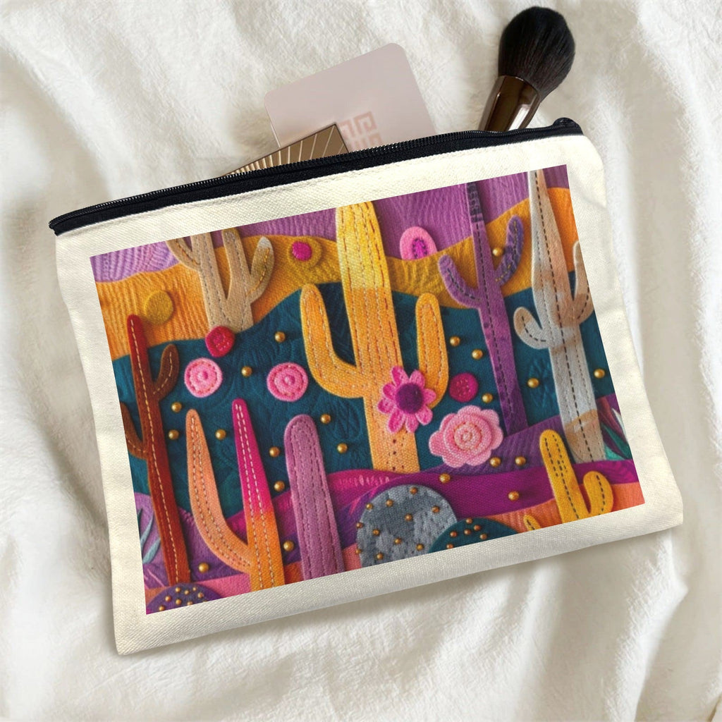 Baha Ranch Printed Cactus Cosmetic Bag Pack of 5 Made in America