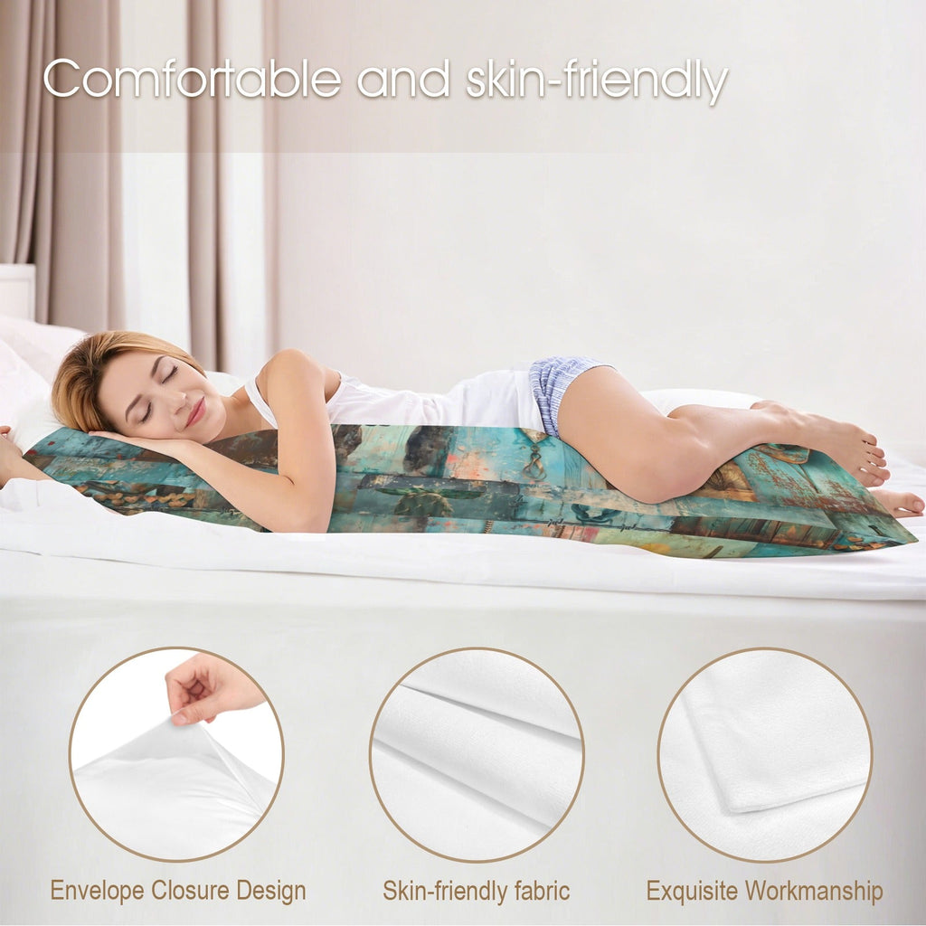 Baha Ranch Turquoise Dreams Body Pillow Cover Made in America