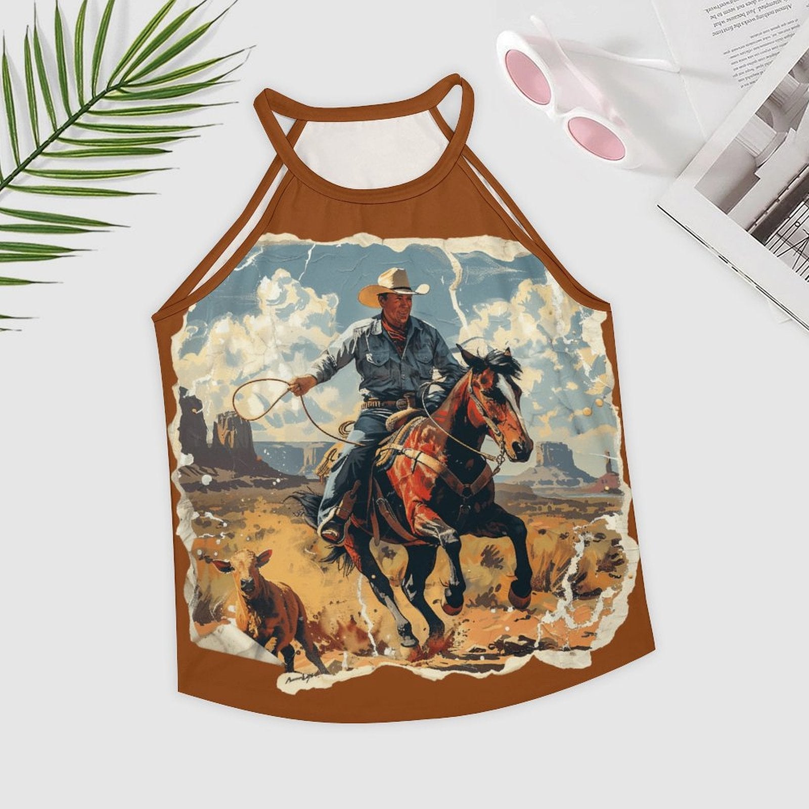 Baha Ranch Ranching Western Tank Top