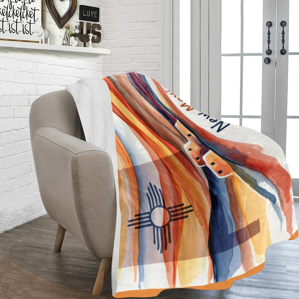 Baha Ranch New Mexico Throw Ultra-Soft Micro Fleece Blanket 60" x 80" Made in America