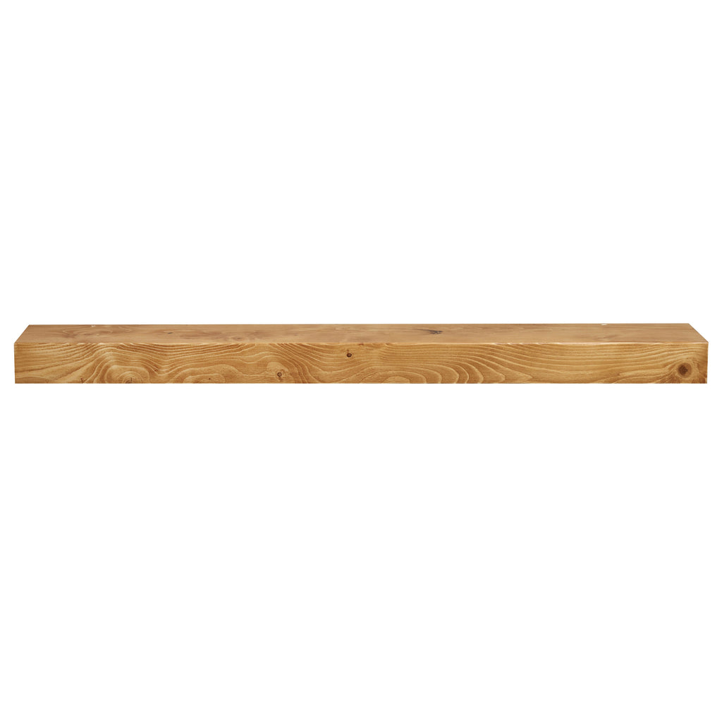 Smooth Solid Floating Timber Fireplace Mantel Shelf