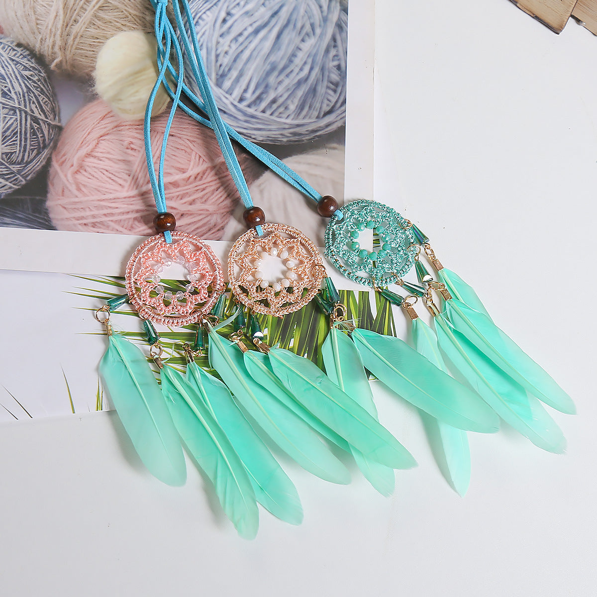Sweet Style Dream Catcher Car Pendant Dream Catcher Car Pendant Gift Unisex Pendantnt