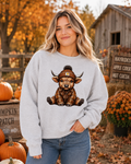 Highland Cow Hoodie | Cute Western Cowgirl Hoodie