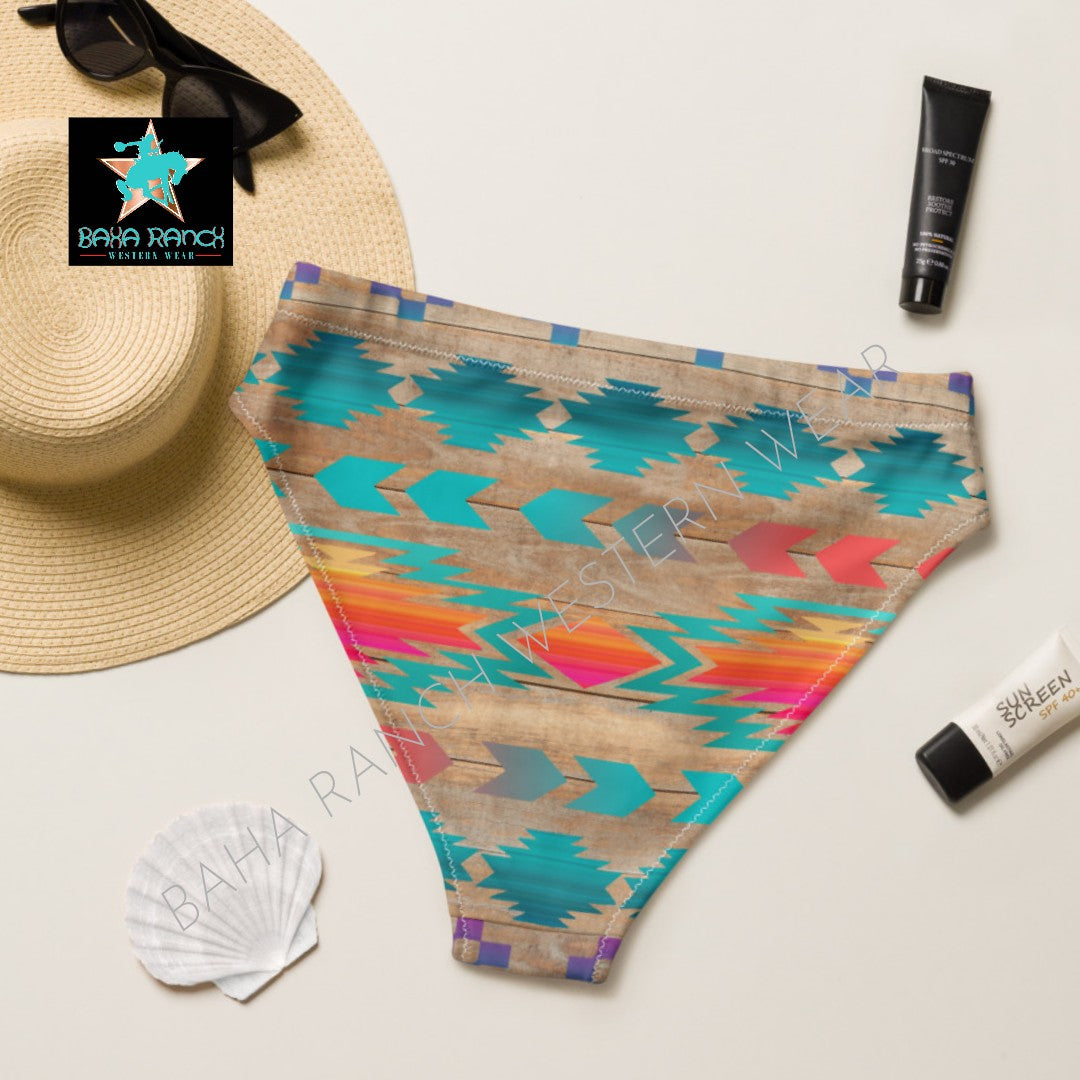 Ready To Ship Yeehaw Southwest Aztec Bikini Bottom Size MEDIUM OR LARGE