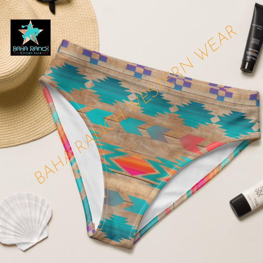 Ready To Ship Yeehaw Southwest Aztec Bikini Bottom Size MEDIUM OR LARGE