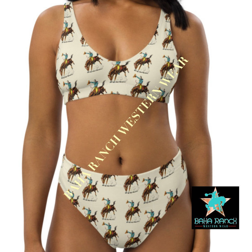 Baha Ranch Yeehaw Vintage Rodeo Cowboy Bikini