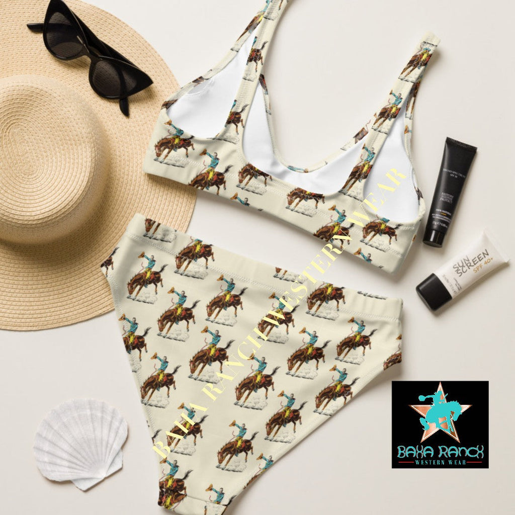 Baha Ranch Yeehaw Vintage Rodeo Cowboy Bikini