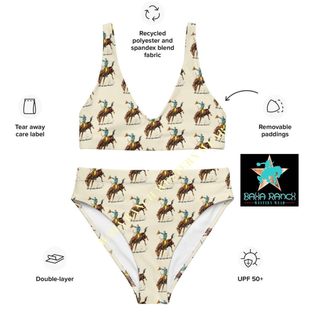 Baha Ranch Yeehaw Vintage Rodeo Cowboy Bikini
