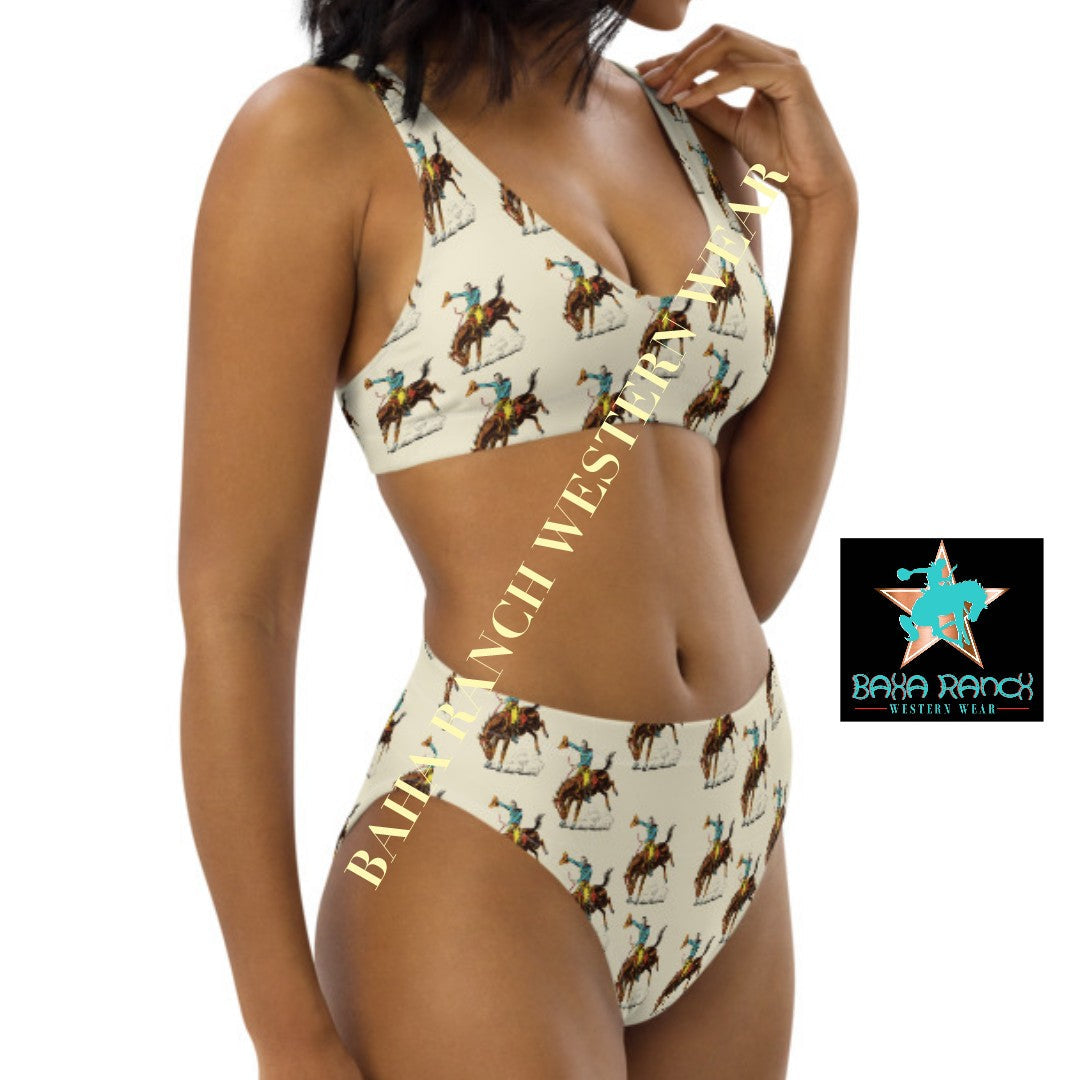 Baha Ranch Yeehaw Vintage Rodeo Cowboy Bikini