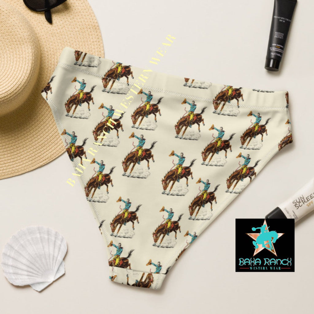 Baha Ranch Yeehaw Vintage Rodeo Cowboy Bikini Bottom