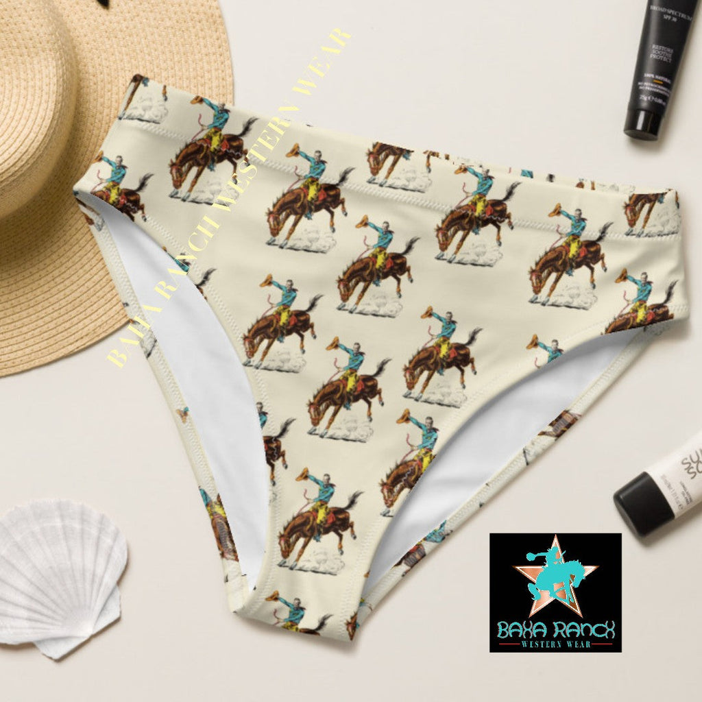 Baha Ranch Yeehaw Vintage Rodeo Cowboy Bikini Bottom