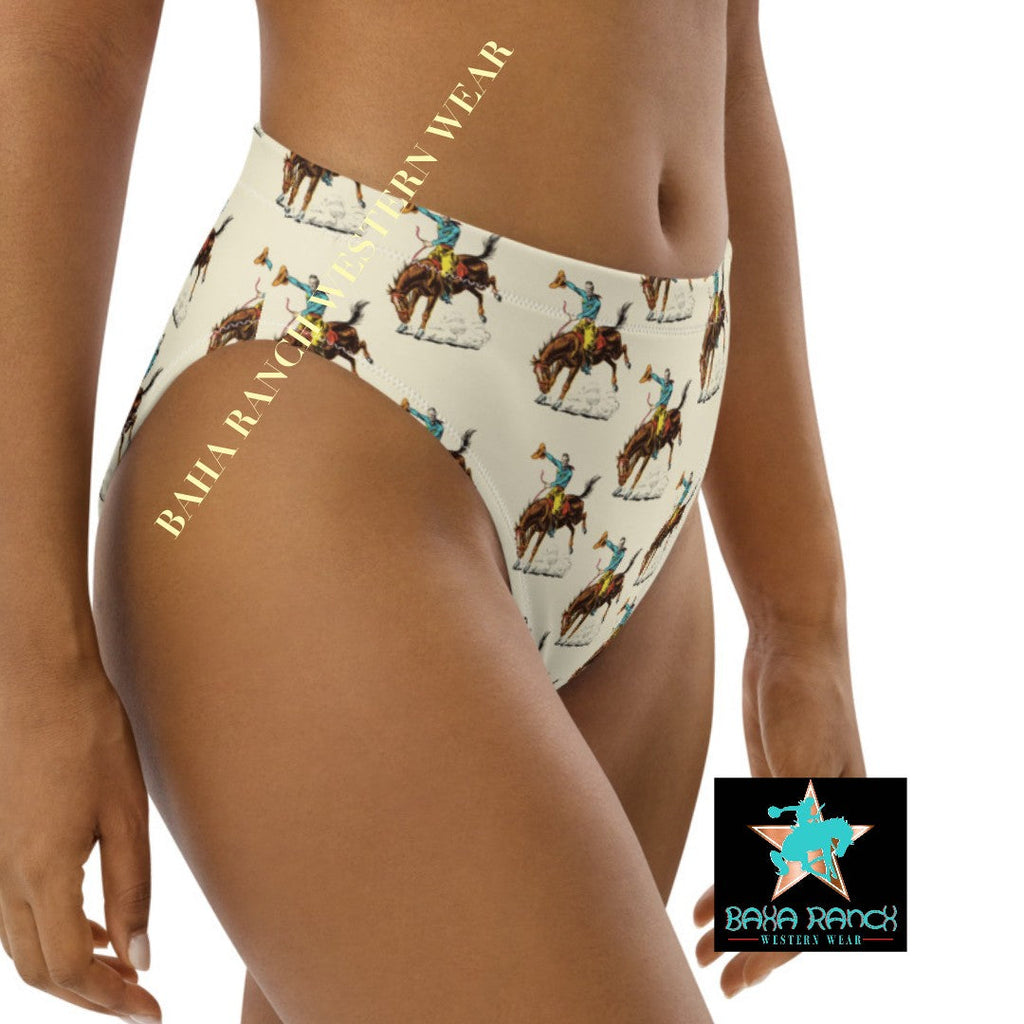 Baha Ranch Yeehaw Vintage Rodeo Cowboy Bikini Bottom