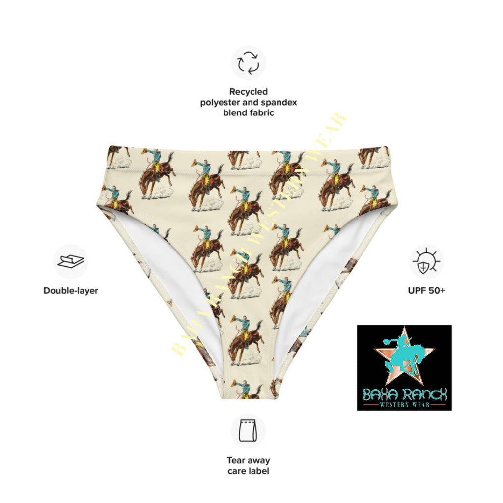 Baha Ranch Yeehaw Vintage Rodeo Cowboy Bikini Bottom