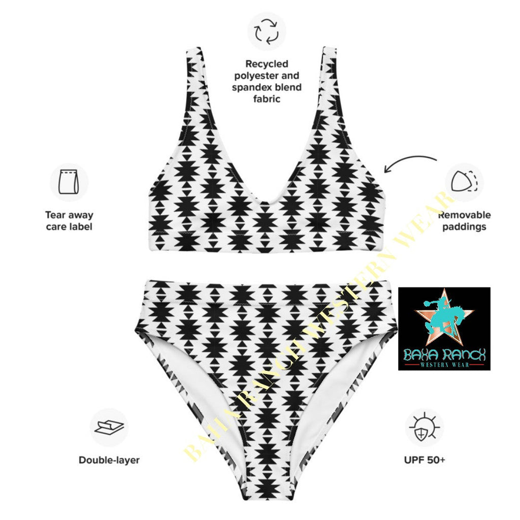Baha Ranch Yeehaw White Aztec Bikini