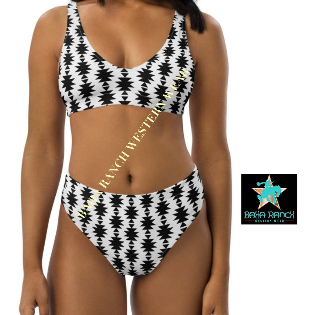 Baha Ranch Yeehaw White Aztec Bikini