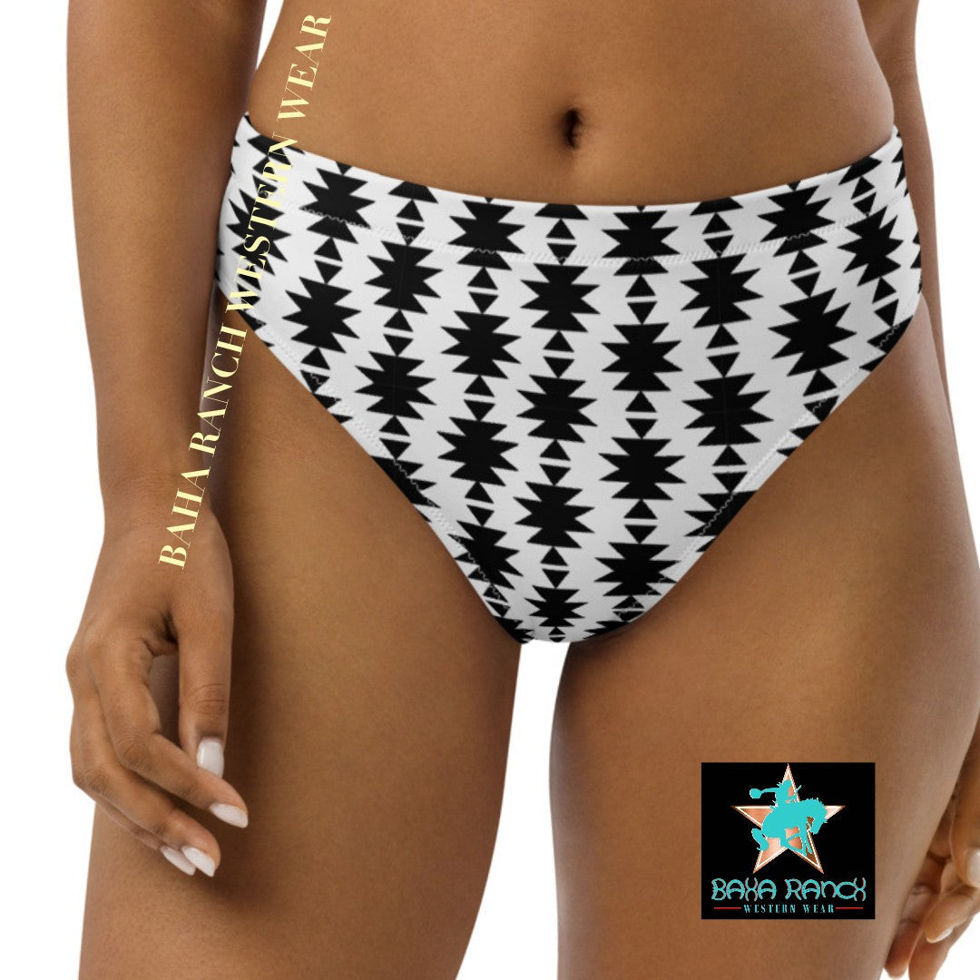 Baha Ranch Yeehaw White Aztec Bikini Bottom