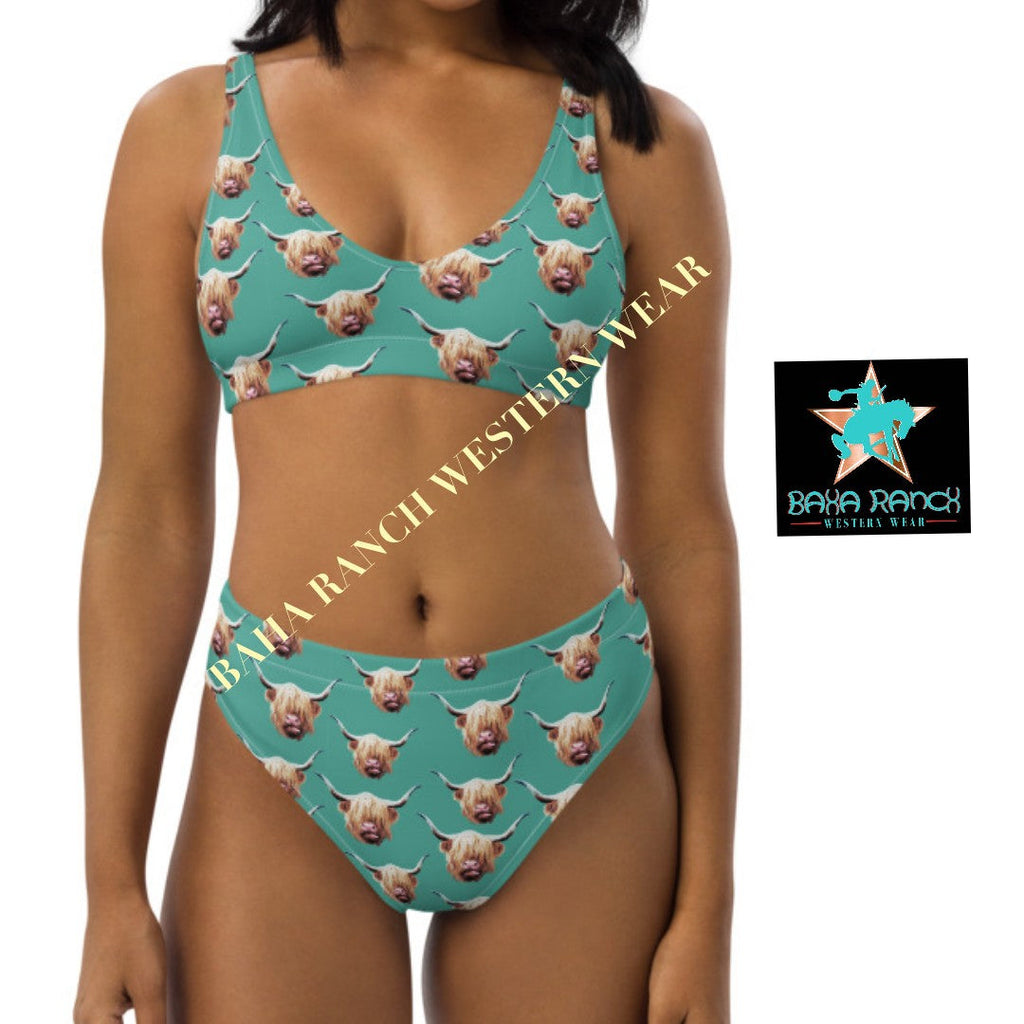 Baha Ranch Yeehaw Highland Cow Bikini