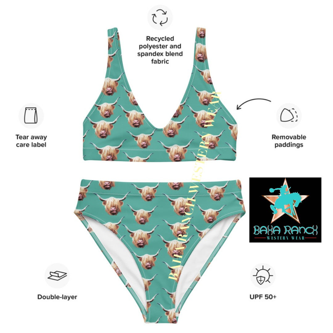 Baha Ranch Yeehaw Highland Cow Bikini