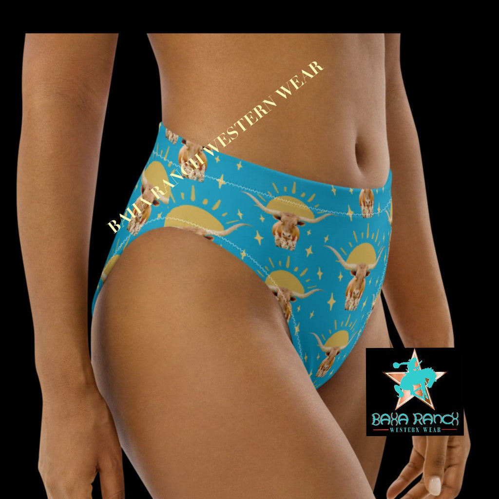 Baha Ranch Yeehaw Longhorn Sunshine Bikini Bottom