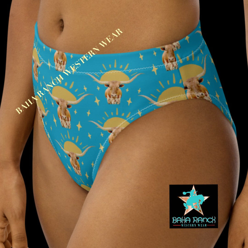 Baha Ranch Yeehaw Longhorn Sunshine Bikini Bottom