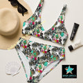 Baha Ranch Yeehaw Funky Cowgirl Collage Bikini
