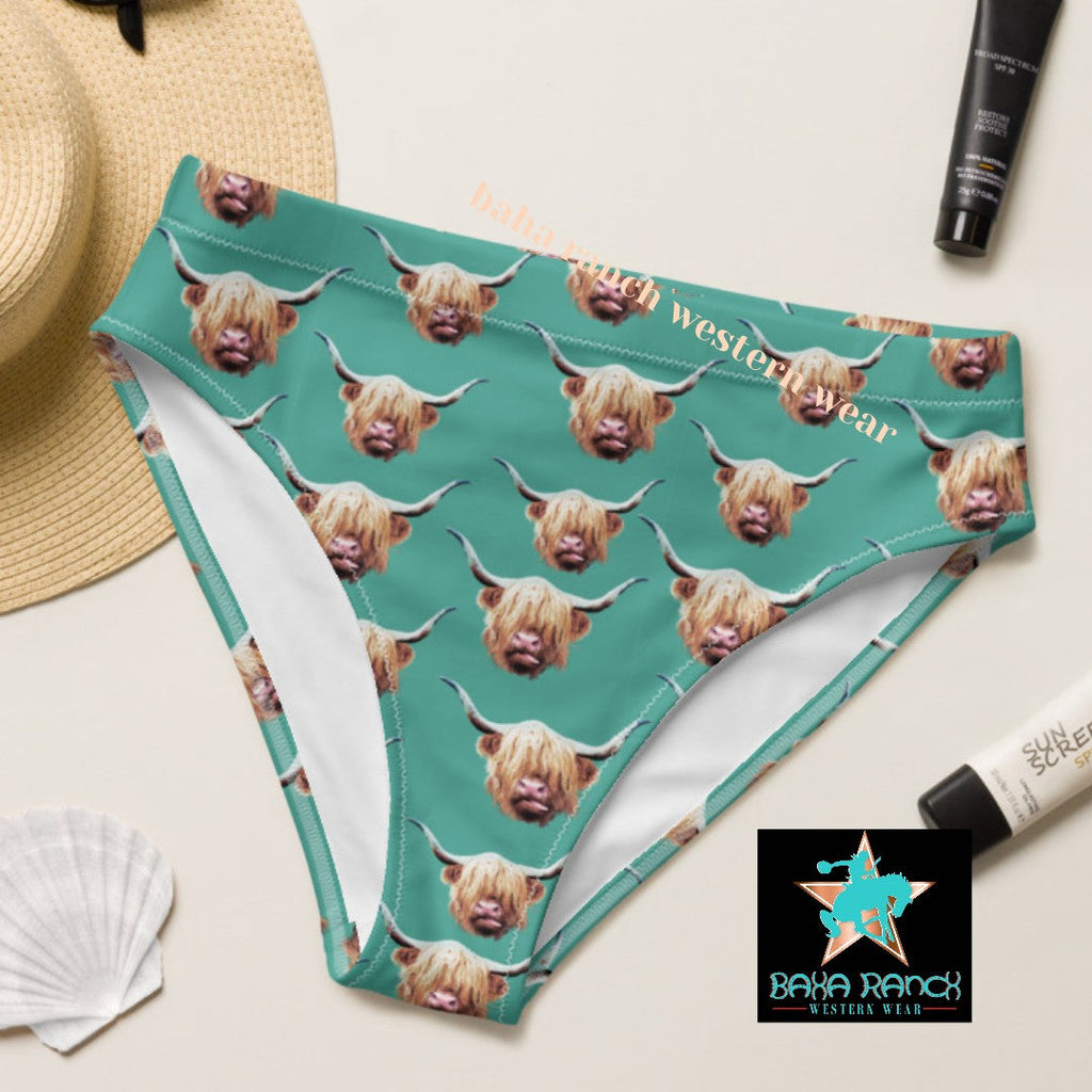 Baha Ranch Yeehaw Highland Cow Bikini Bottom