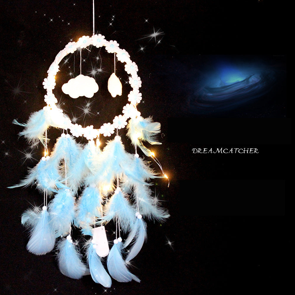 Christmas Lantern Dream Catcher Creative Light String Cloud Dream Catcher Car Dream Catcher Home Lantern Dream Catcher