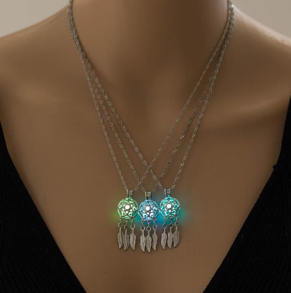Dream Catcher Luminous Pendant Necklace